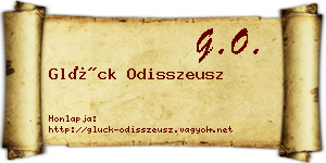 Glück Odisszeusz névjegykártya
